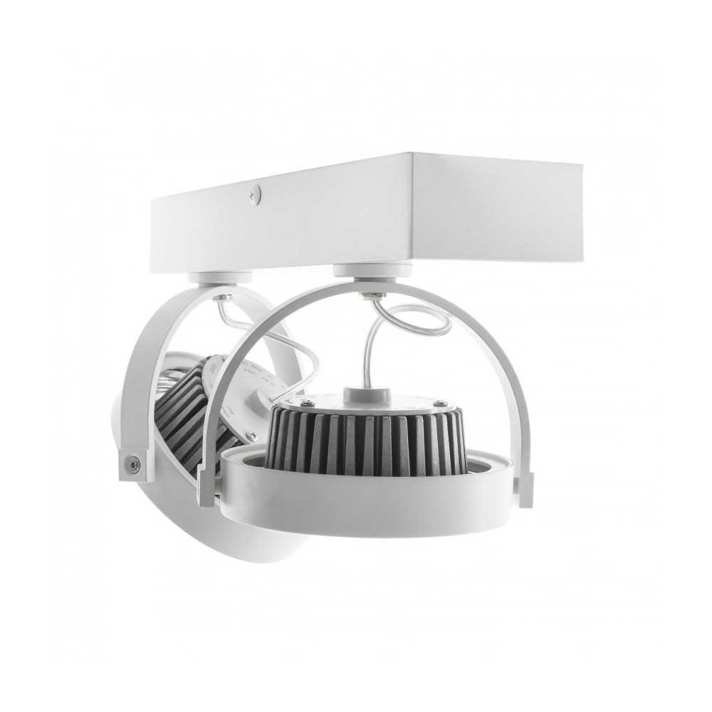 Spot Led Cree En Saillie Orientable Ar W Dimmable Blanc