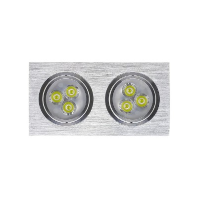 Spot LED Downlight Orientable Rectangulaire 2x3x1W . FLDR-231