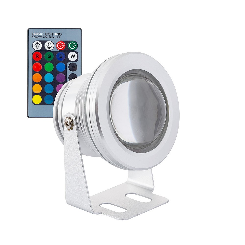 Spot Led Sans Fil avec Telecommande,RGB Dimmable Eclairage LED à