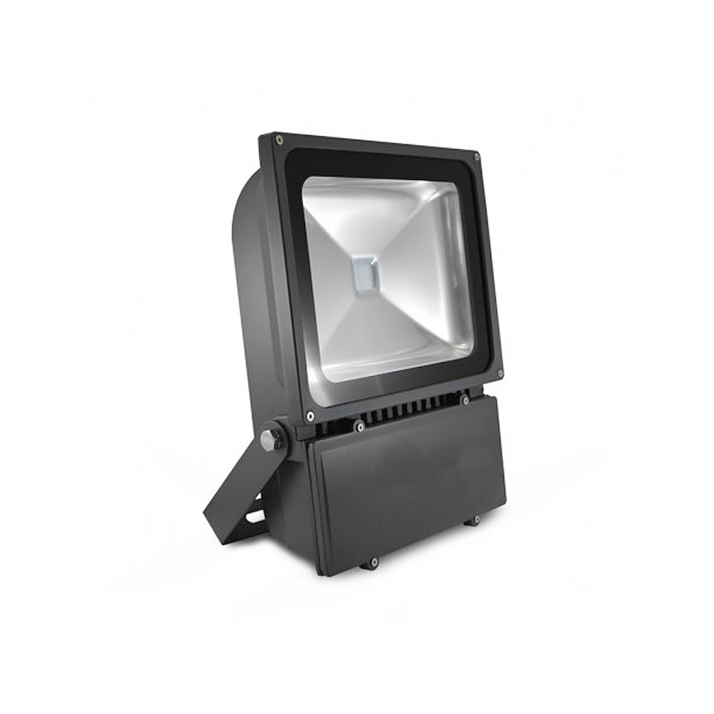 Projecteur Exterieur LED Gris 100W RGB . 
Projecteur LED couleur 100W
vision-el . vision el