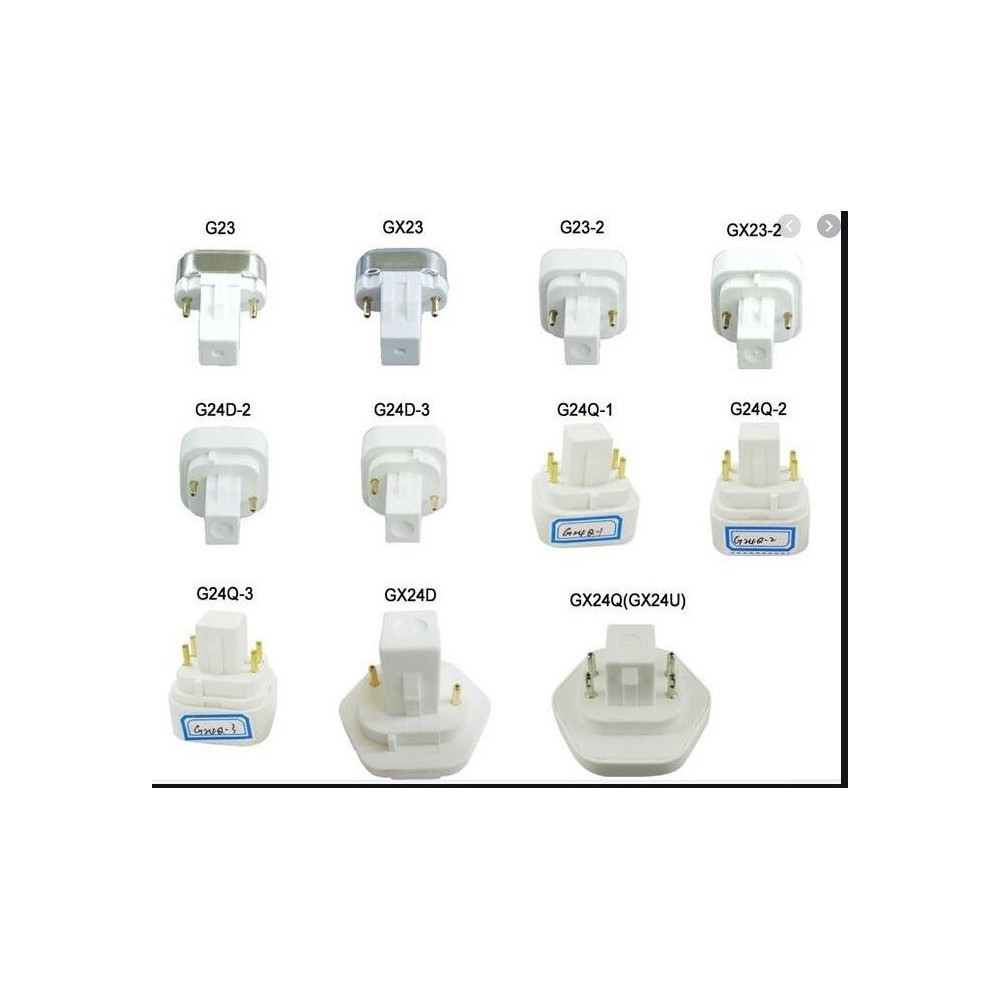 Ruilogod Lot De 4 Ampoules PL-C Double U 10W G24 2 Broches 6500K Blanc Froid – 220V Économie D'Énergie