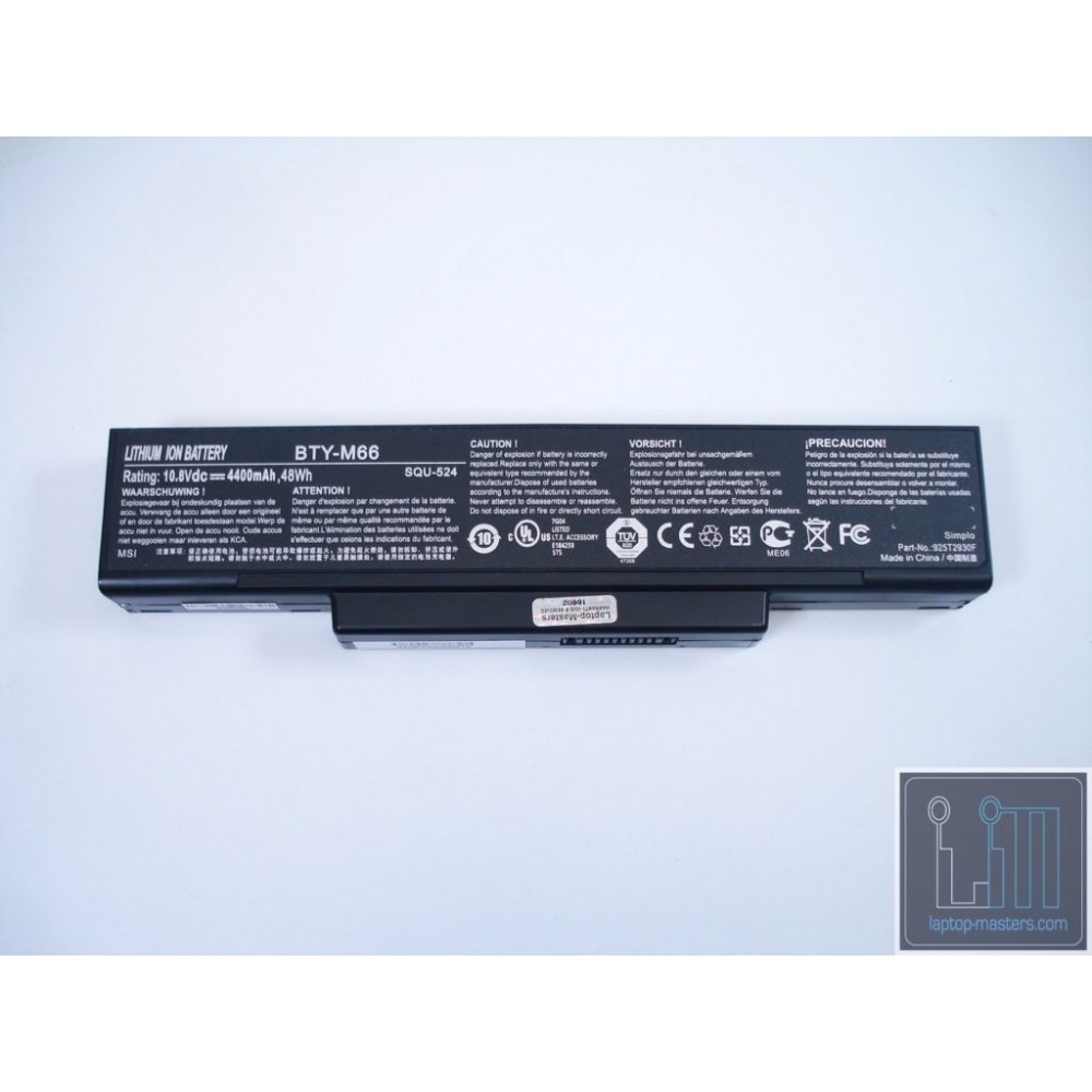 Bateria para Notebook Batel80l6 Bty-m61 Bty-m65 Bty-m66 | Brasil Bateria para Notebook Batel80l6 Bty-m61 Bty-m65 Bty-m66 | Brasil