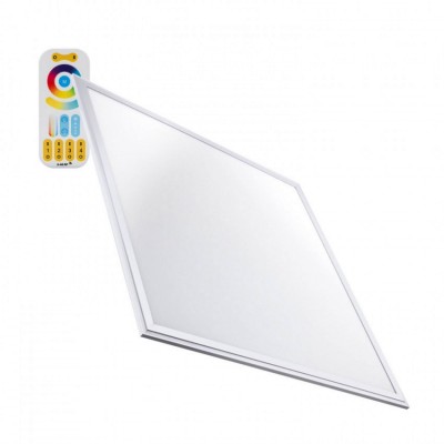 Panneau led couleur, Télécommande,PNL-TSEL-6060-40-RGB,Panneau LED Slim Dimmable RGBWW 60x60cm 36W 3600lm