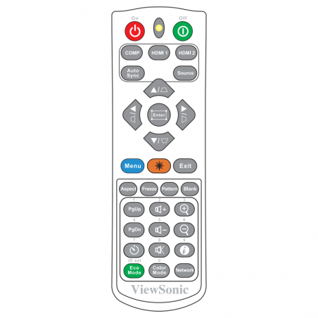 Télécommande Générique Pour Projecteur ViewSonic PJD Série (6253, 6383, Etc.) - Neuf