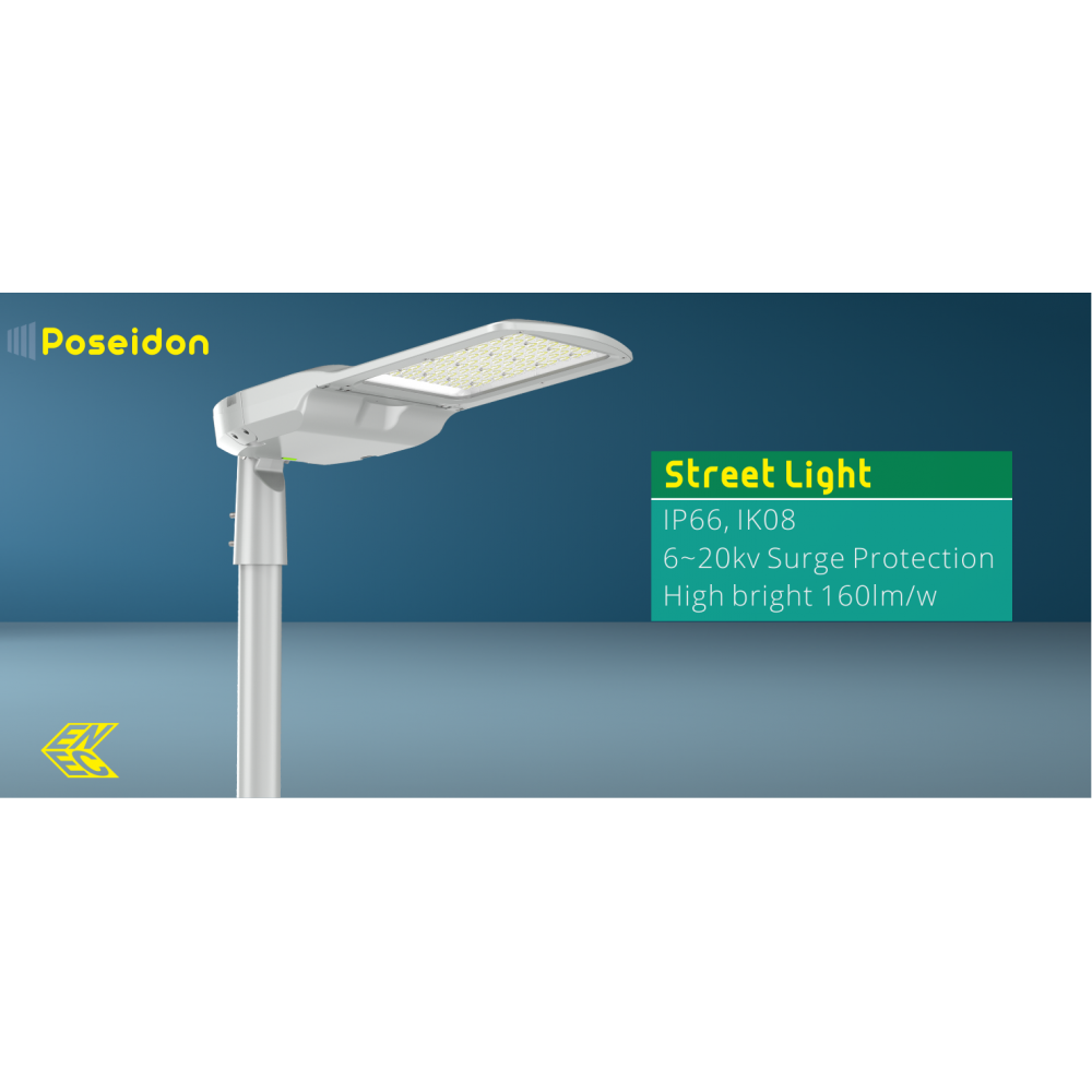 Lampadaire led de rue 150W 150lm/w IP66 IK08 Eclairage public