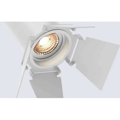 Spot LED Fasano Cinéma 40W CCT pour Rail Triphasé No Flicker Dimmable Blanc