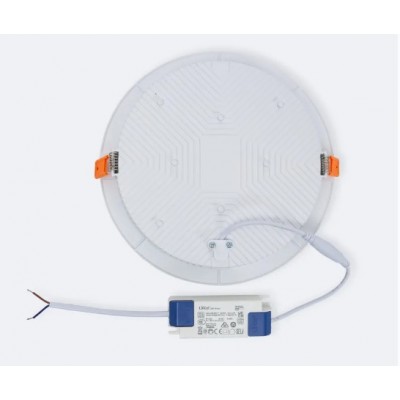 Dalle LED Ronde Extra Plate 24W LIFUD Coupe Ø190 mm, plafonnier led,