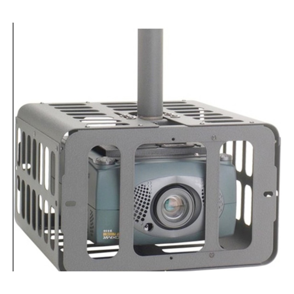 Dexlan Support Caisson Pour Vidéoprojecteur à Fixer Au Plafond - Pivote 360°, Supporte Jusqu'à 10 Kg, Dimensions Max 280x250x120 Mm
