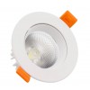 Spot LED Downlight COB Orientable Rond 15W Blanc Coupe Ø 110mm No Flicker ,