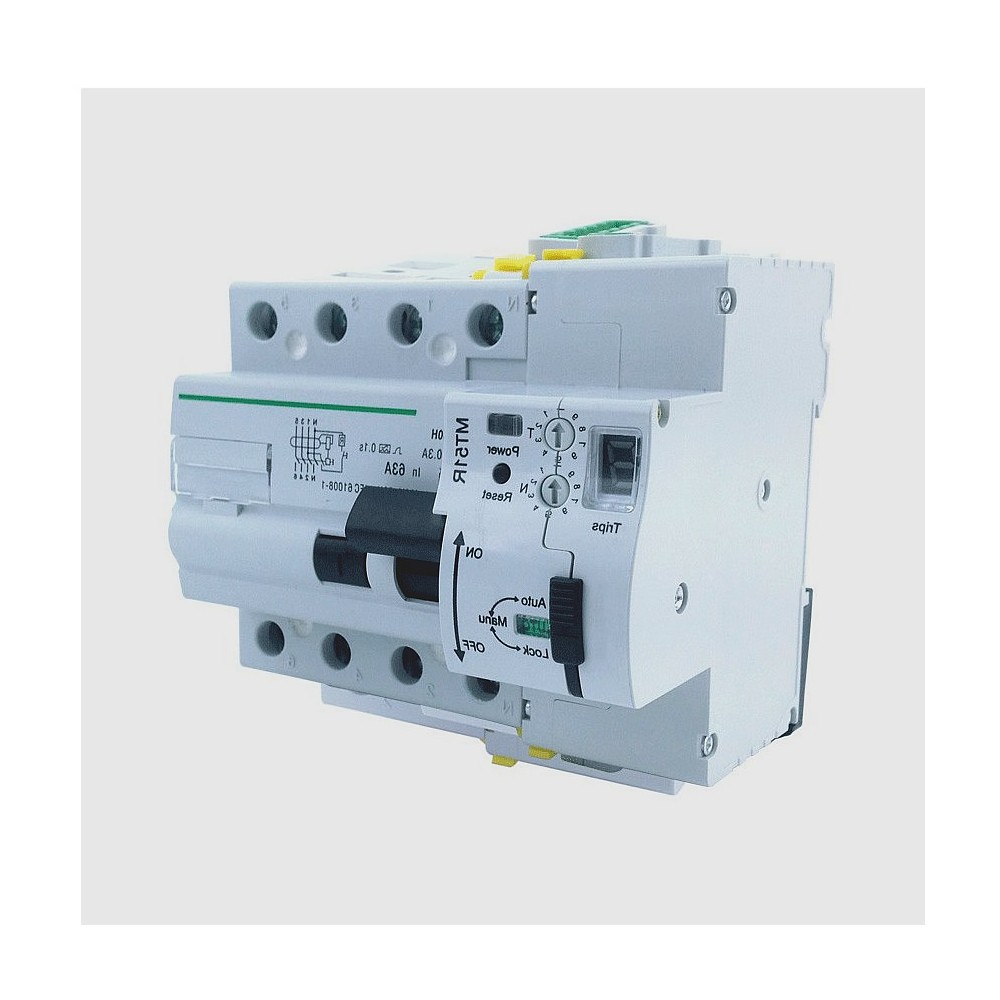 Interrupteur Différentiel Réarmable Compact 4P-30mA-10kA : SIDRA4A406330COM