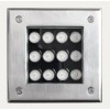 Balise led sol carré,balise led sol inox carré , spot led exterieur sol , spot led encastrable trottoir ,spot led gu10 sol,