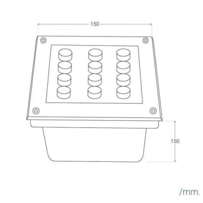 Balise led sol carré,balise led sol inox carré , spot led exterieur sol , spot led encastrable trottoir ,spot led gu10 sol,