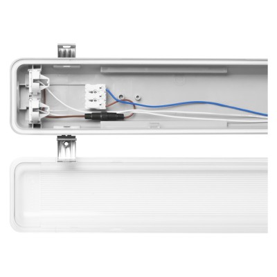 Réglette Étanche pour deux Tubes LED de 150 cm de LEDVANCE , réglette étanche vide 1500 2 tubes ,  réglette vide deux tube ,