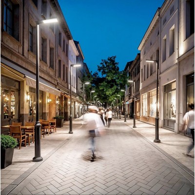Luminaire LED 80W Solaire, lampadaire solaire, éclairage public solaire , éclairage de rue ,