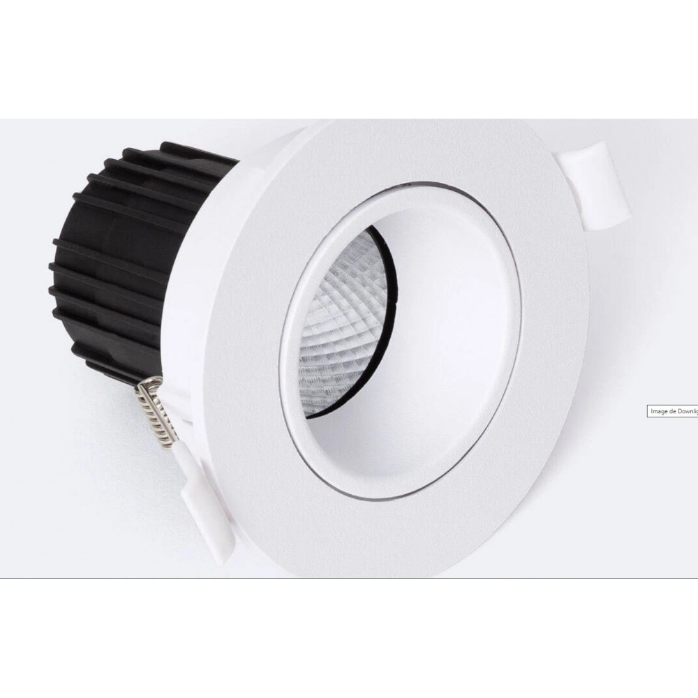 Downlight Rond Inclinable LED 9 W Coupe Ø 75 mm ,