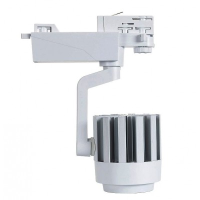 Spot LED Rail Triphasé 30W Dora , éclairage rail triphasé , projecteur rail triphasé , eclairage boutique , spot led magasin ,