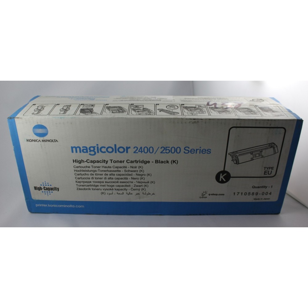 Toner Noire KONICA MINOLTA 2400 2500 , 1710471-004 , toner laser montreuil ,